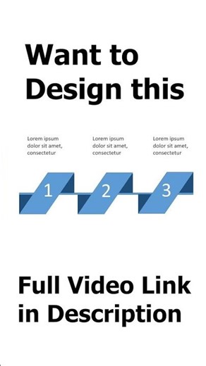 HHow to Design a 3-Step Ribbon Infographic in PowerPoint (Modern Look)