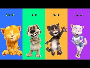 Wrong Eyes Talking Tom and Friends Angela Ginger Ben Finger Family Song Nursery Rhymes for Kids