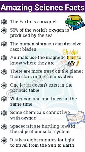 Top 10 Amazing Science Facts That Will Blow Your Mind! 🔥🧠 #AmazingScienceFacts #knowledge #education