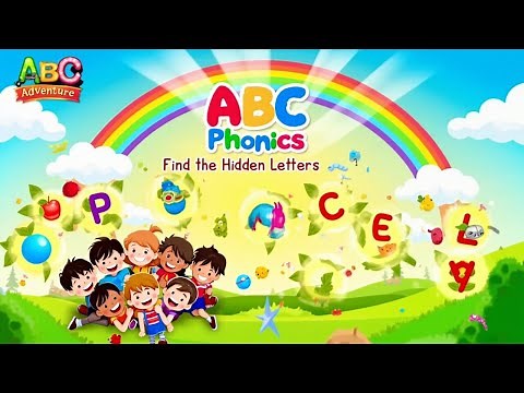🌈 ABC Phonics- Toddler Educational Video🎶 Find the Hidden Letters!🔍🐱🍎