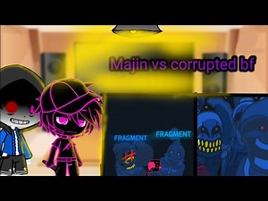 Friday night funkin react Majin vs corrupted bf