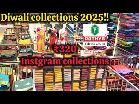 Pothys Diwali collections 2025‼️new sarees collections available‼️ dont miss it #pothyssilksarees