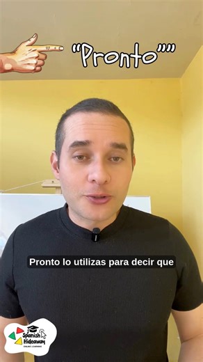 Learn how to use “pronto” to talk about something that will happen soon in Spanish ✨ A simple and very useful word for everyday conversations. 🗣️ Ejemplo: Nos vemos pronto. Now it’s your turn! Write your own sentence with pronto in the comments ✍️ #LearnSpanish #SpanishVocabulary #SpeakSpanish #SpanishForBeginners #RealSpanish | Spanish Hideaway