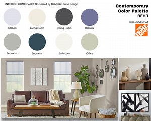 Contemporary Behr Paint Color Scheme | Prepackaged Professional Interior Paint Palette | 8 Room Paint Package | 13 Page PDF Digital File - Etsy Canada