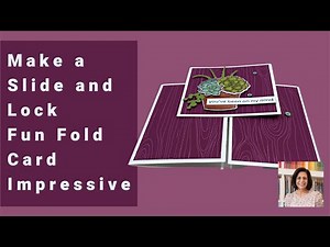 🔴 How to Make a Slide and Lock Fun Fold Card That Will Be Impressive and Easy