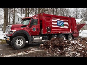 Perinton Leaf Collection! One Hour of Trucks in Action! Dump Trucks, Garbage Trucks and More!