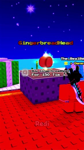 Gingerbread Head Weapon Effect is INSANE #roblox #shorts