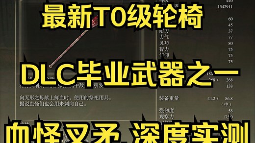 【艾尔登法环】二周目全流程179，获取“血怪叉矛”DLC武器之一，深度实测