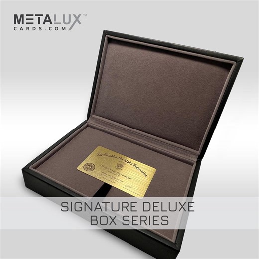 SIGNATURE Series Deluxe Box Leather Card Holder Box – Magnetic Cover – Luxurious Velour Interior – Fits Credit and Gift Cards - Etsy