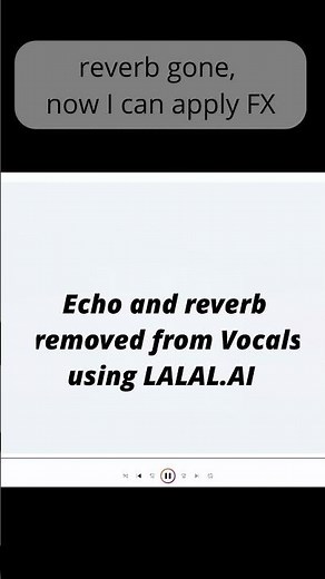 I Removed Reverb From AI Vocals in One Click — Here’s the Result #musicproducer #ableton #lalalai