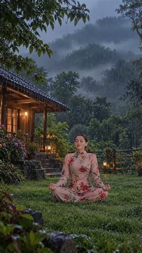 Rain Outside the Cottage 🌧️ Zen Meditation & Relaxation