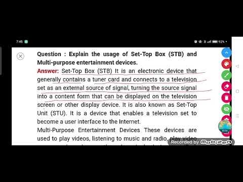 Explain the usage of Set-Top Box (STB) and Multi-purpose entertainment devices.