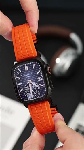 ibandie Fluoro Rubber Butterfly Clasp Strap for Apple Watch ⚖️ Balanced to Perfection