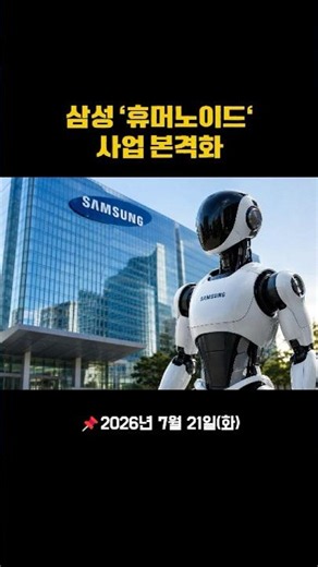 삼성전자, '휴머노이드 로봇' 사업 본격화