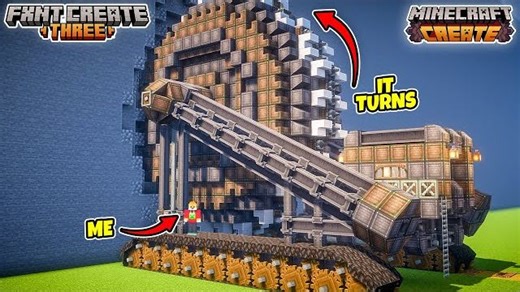 Minecraft 中最逼真的圆石生成器——Create Mod