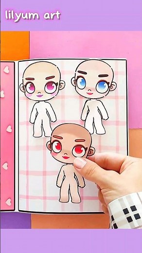 DIY Avatar World Paper Doll Outfit and Hairstyle 🧚🏼‍♀️ #shorts #avatarworld #paperdoll