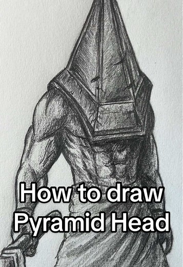 How to draw Pyramid Head! Who should I draw next? #art #artistsoftiktok #pyramidhead #drawing #tutorial how to draw pyramid head art drawing tutorial