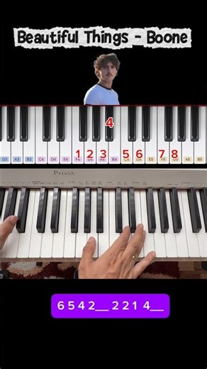 Beautiful Things piano #bensonboone #piano #beautifulthings #tutorial