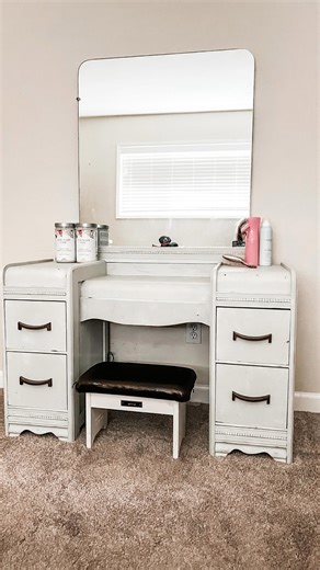 Vintage furniture makeover with chalk paint