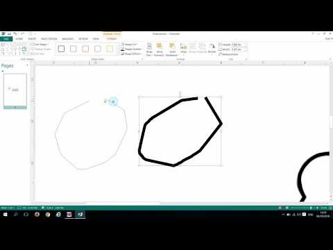 Microsoft publisher 2013. Tracing an image Pt2