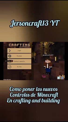 como poner los nuevos controles de Minecraft en crafting and building 💯 #minecraft