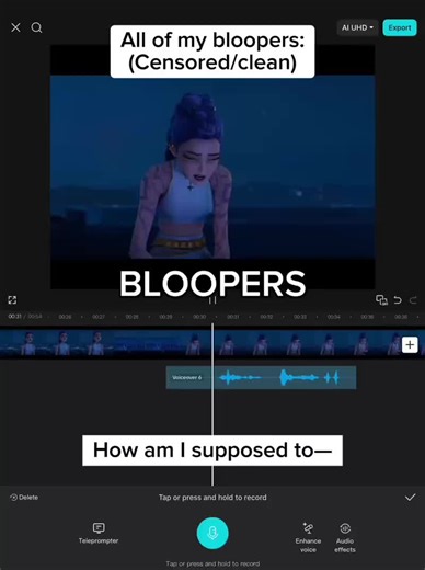 All of my bloopers (censored/clean)
