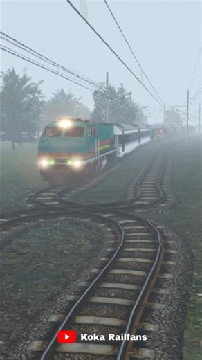 Kereta Api Anjlok Saat Badai ⛈️ #trainzsimulator #shorts #keretaapi