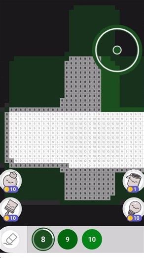 Coloring a Minecraft witch hat #coloring #minecraft #pixelart #videogames #shorts