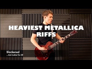 Top 10 HEAVIEST Metallica Riffs - Guitar Medley