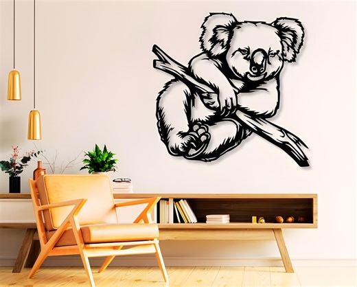 Koala Svg Dxf Png Files Vector Art Cut File for Cnc Laser Plasma Cricut - Etsy