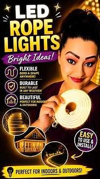 LED Rope Lights Setup 🔥 Easy Install + INSANE Glow (Indoor & Outdoor!)