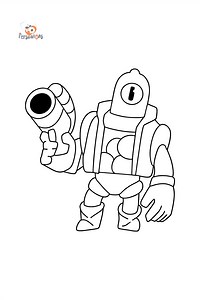 Brawl Stars Ricochet coloring page ♥ Online and Print for Free!
