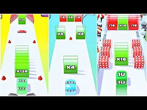Jelly Run 2048 Modes Race! Normal vs Infinity vs Adventure | 64ab vs 2048ac vs 128Q