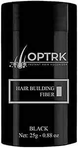 keratin hair fibers for thin hair & hair loss | 25g | instantly hair thickening powder | made of natural keratin (0.88oz black)