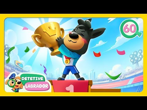 Dia Esportivo 🏆🎖️ Historinha Engraçada do Detetive Labrador 🔍 1 Hora 🎬 Episódios Completos