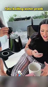 Fake boiling water prank #foryou #funnyvideo #pranks #youtubeshorts #fyp