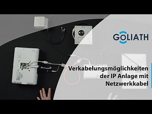 Goliath Verkabelungsmöglichkeiten der IP Anlage mit Netzwerkkabel