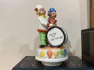 Musicbox Clowns Music Box, Plays “send in the Clowns”,porcelain Figurines of Two Clowns, Plays Perfectly, One Owner - Etsy Canada