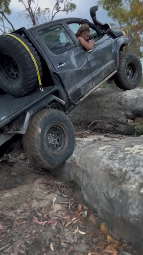 Custom Toyota Hilux 4x4 with Mullet Flexing Off-Road