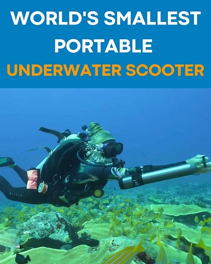 This underwater scooter can be used by just about anyone in the oceans. 🎥 Waydoo | Interesting Engineering