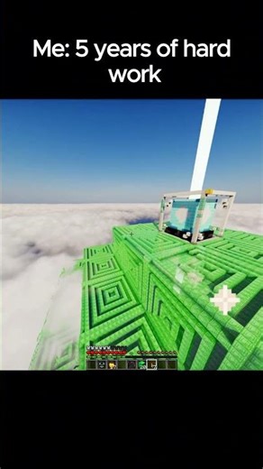 Me made the biggest beacon in the world 🌎#minecraft #shorts #shortsfeed