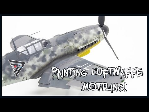 My First Luftwaffe Mottling! Airbrushing German Aircraft Camouflage