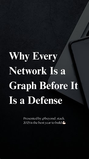 Beyond Stack on Instagram: "Networks aren’t walls. They are maps of relationships. Attackers don’t break through defenses, they navigate paths that already exist. When you model your infrastructure as a graph, you see the same routes they do. That’s when security stops being reactive and starts becoming architectural. . . . . Brought to you by @beyond_stack . . . [beyond stack, AI revolution, Instagram growth, IgReach, Explore, Instagram Hacks, Cloud Computing, Tech Tips, level up, Learn AI, Do 