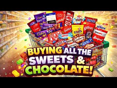 Lots of Candies and Chocolate Kinder Joy Surprises