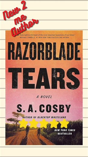 Book Review Book Title: Razorblade Tears Author: S.A Cosby Spice: None Rating: ⭐️⭐️⭐️⭐️⭐️ Review: So this is my first book by this author and it will not be my last. I had been seeing this author’s work all up and down my TikTok and decided to give him a try. And TikTok didn’t disappoint. Review: The book starts off slow and progresses slowly, however the storyline is so good that you don’t care how slow it was. I love the way the book drags you in from the first chapter. The spice in this book 