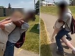 SHOCKING moment young boy is being choked unconscious by a bully