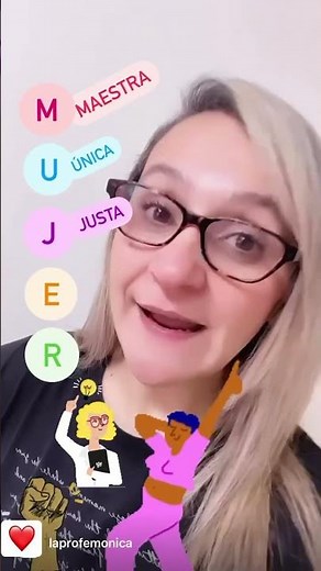 Acróstico con la palabra MUJER 8 de Marzo / Día de la Mujer