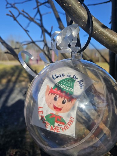 🎉 Clark in the Parks Winter Games has officially begun! 🎉 Our elves have landed in all 6 Augusta County Parks, and they’re ready for you to come find them! 🧝‍♂️ Meet our 6 elves! Meet Clark, Chloe, Cleo, Clayton, Caleb, and Clara! These elves are all hiding patiently, waiting for you to come find them. 📢Don't forget, LEAVE THE ELF IN THEIR HIDING SPOT FOR OTHER PLAYERS! 🤩Scan the QR Code on the back of the elf to enter to win one of this week's prize packs! 😉Find clues on each of the photo