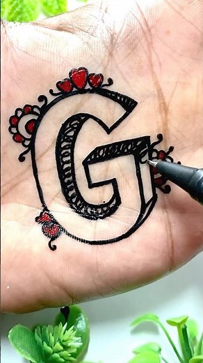 How to draw G letter for beginners ✍️👨‍🎨 #drawing #art #shorts