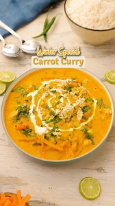 A comforting bowl of South Indian-style carrot curry, perfect for the winter season! With its creamy, coconut-infused flavors and vibrant spices, this winter delight pairs beautifully with steamed rice or warm rotis. Cozy up with this wholesome dish and let every bite bring a taste of South Indian warmth. 🥕🌴 Ingredients: 1 tbsp Oil 2 tsp Mustard seeds 2 tsp Chopped curry leaves 3 Green chillies 2 Sliced onions 2 tsp Ginger garlic paste 8 Garlic cloves 1/2 cup Green & yellow bell peppers 5 Carr